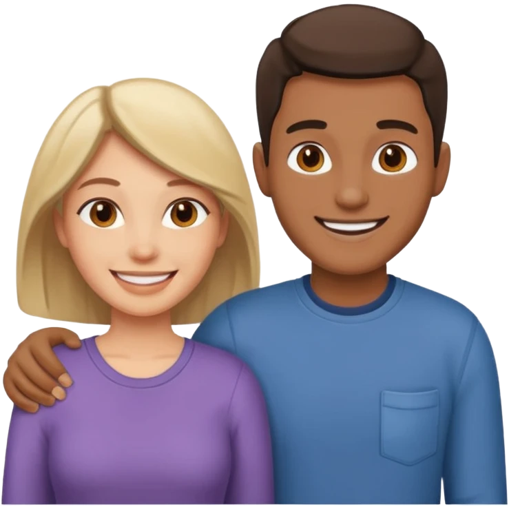 couple adopting of a child from social services emoji