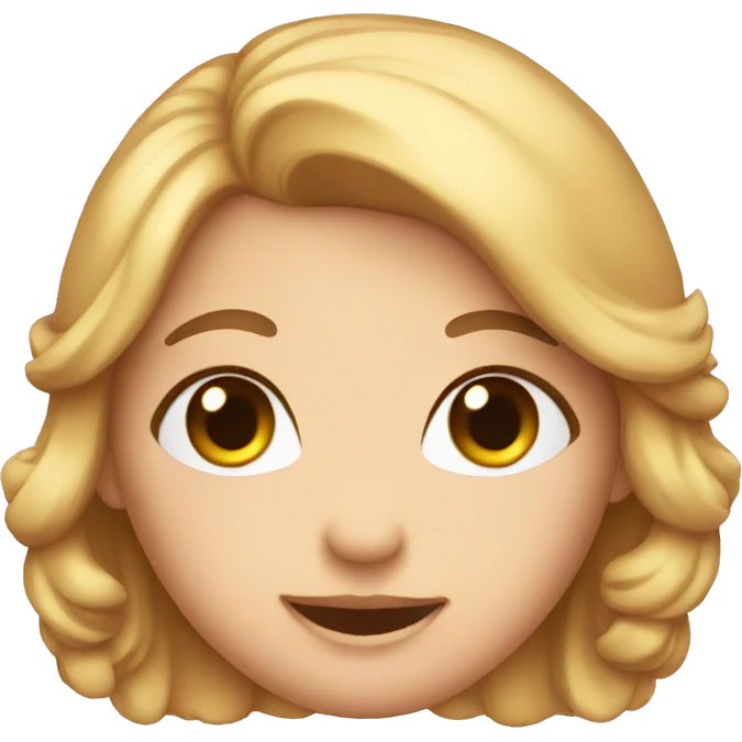 Flirty emoji with blush emoji