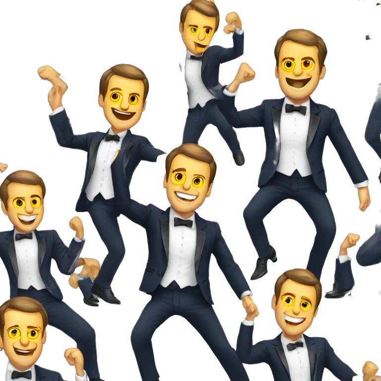 Emmanuel Macron qui danse emoji