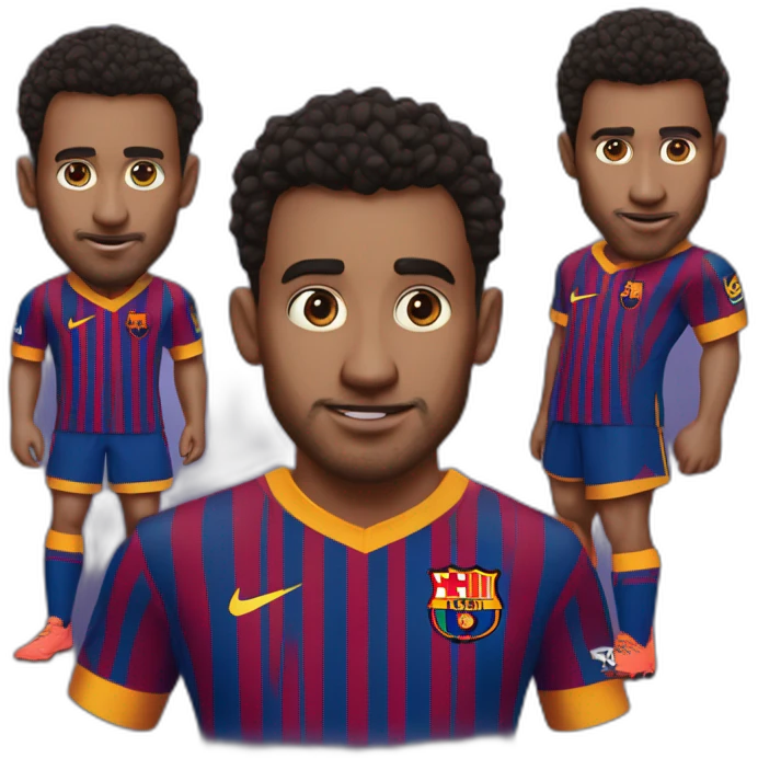 Maillot du Barça avec écrit nono 10 emoji