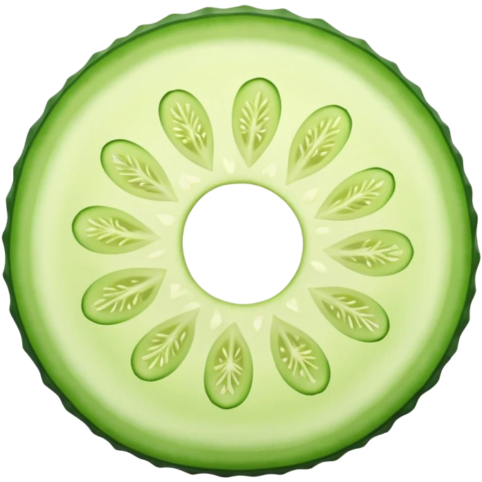 circular slice of cucumber emoji