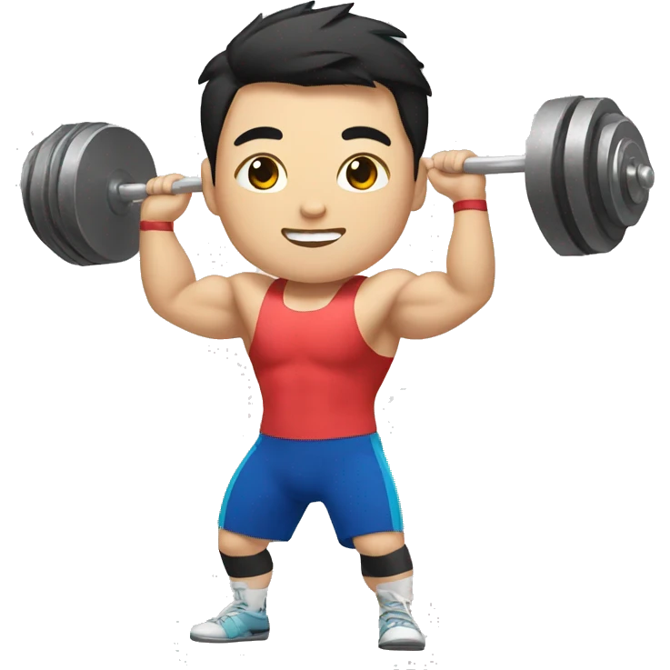 Chinese weightlifter emoji