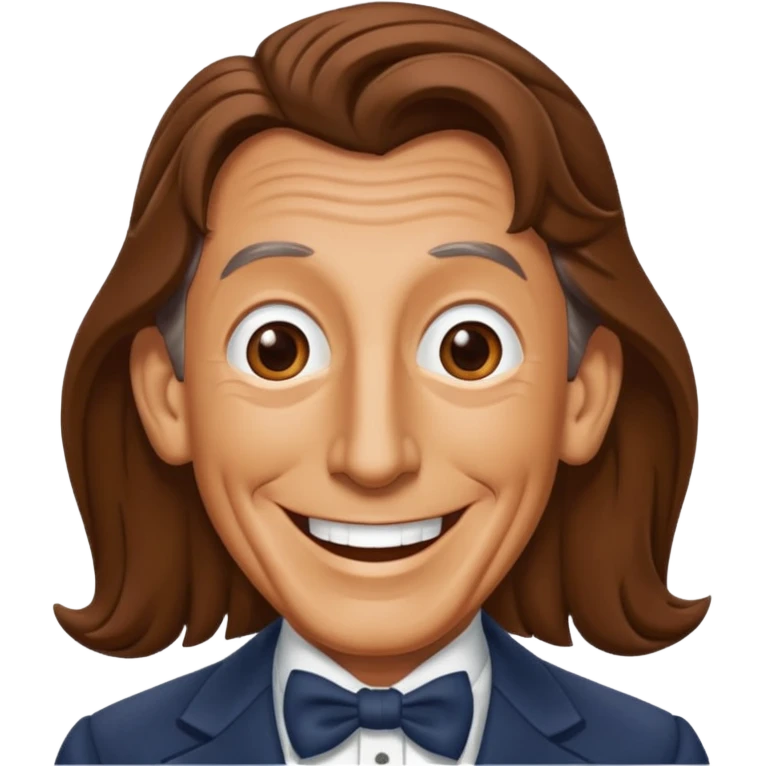 Ray Bolger with brown hair emoji