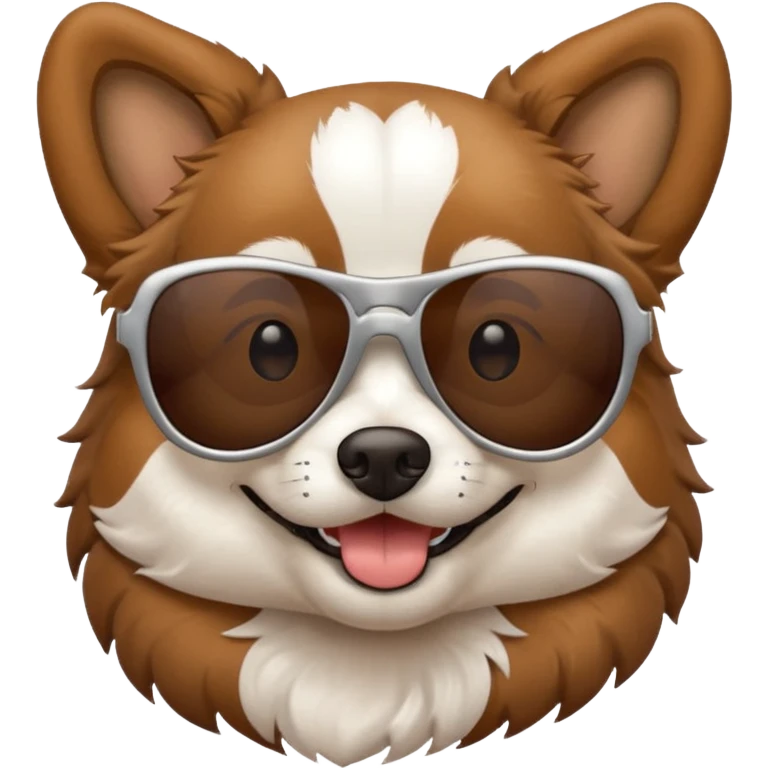dog wearing sunglasses emoji