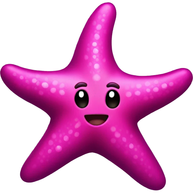 Dark hot pink starfish emoji