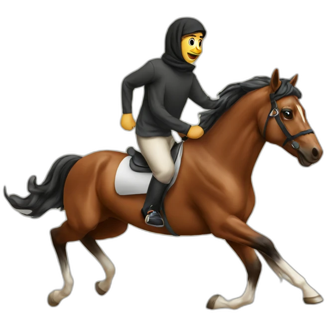 Arabic Horse running emoji