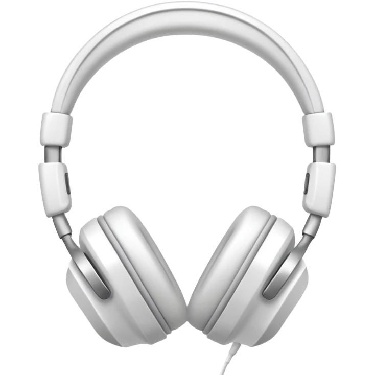 Audífonos blancos emoji