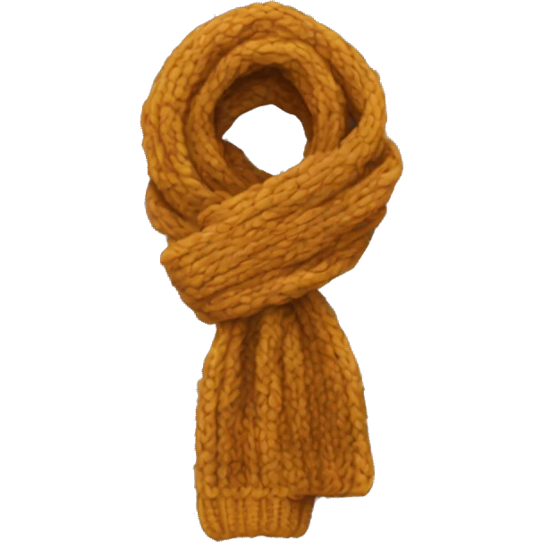 Knitted scarf emoji