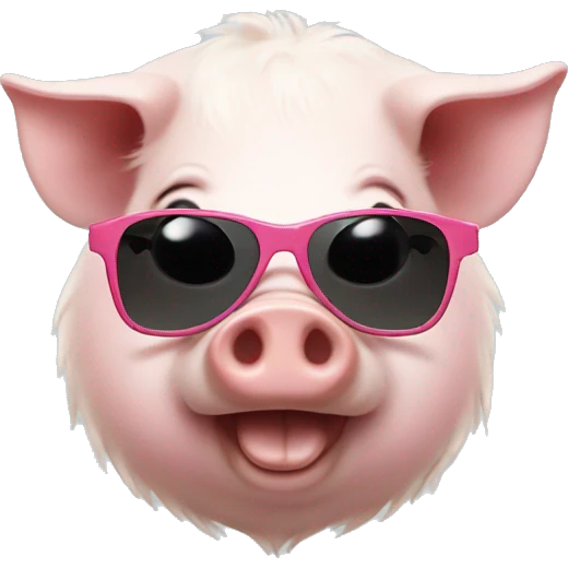 Ginea pig with sunglasses emoji