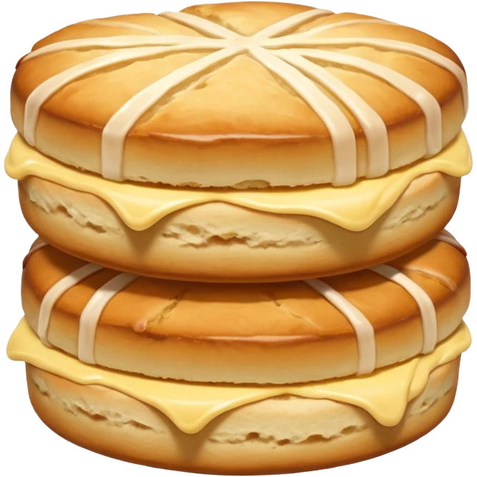 just one  - not layered with anything scones emoji