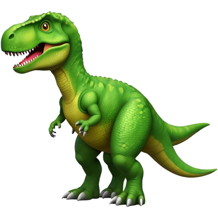 green t-rex dinosaur emoji