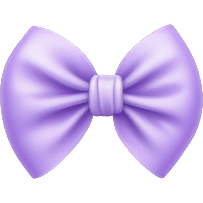 light purple bow emoji
