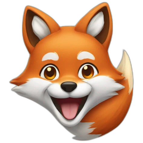 fox smile emoji