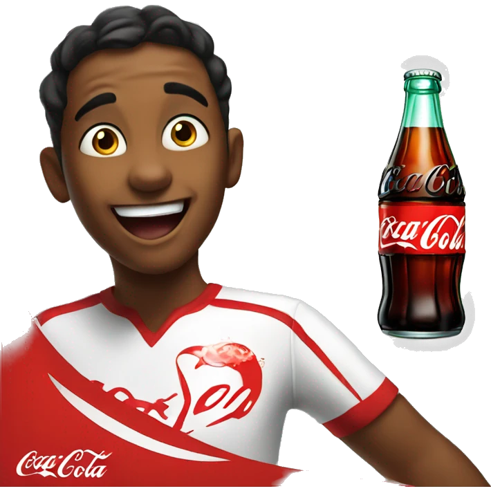 Coca cola voando  emoji