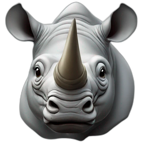 Man head rhino emoji