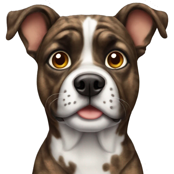 Brindle dog emoji