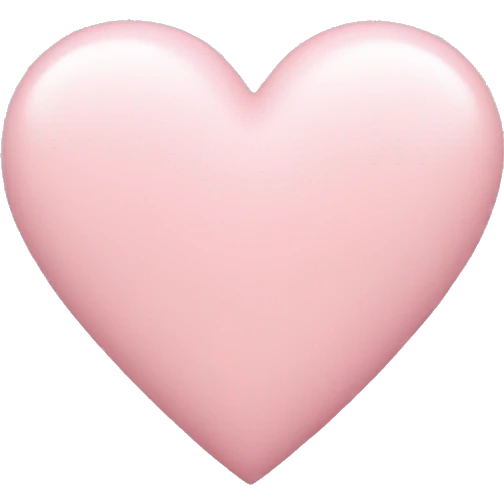 Pastel pink heart emoji