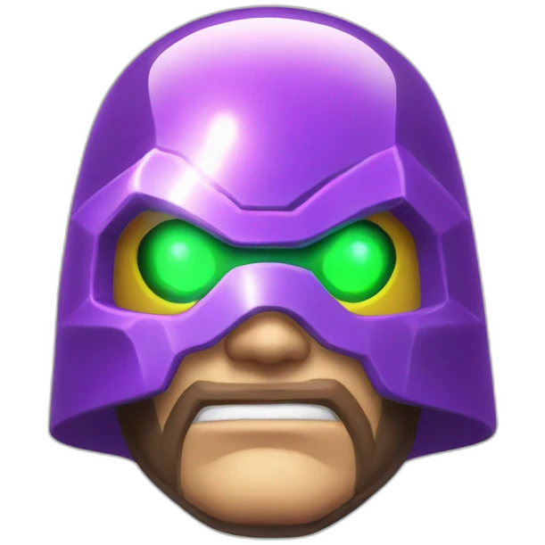 Electric bubble glass mysterio head emoji