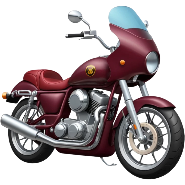 burgundy motorcycle emoji