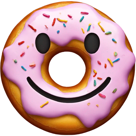 Donut with smile  emoji