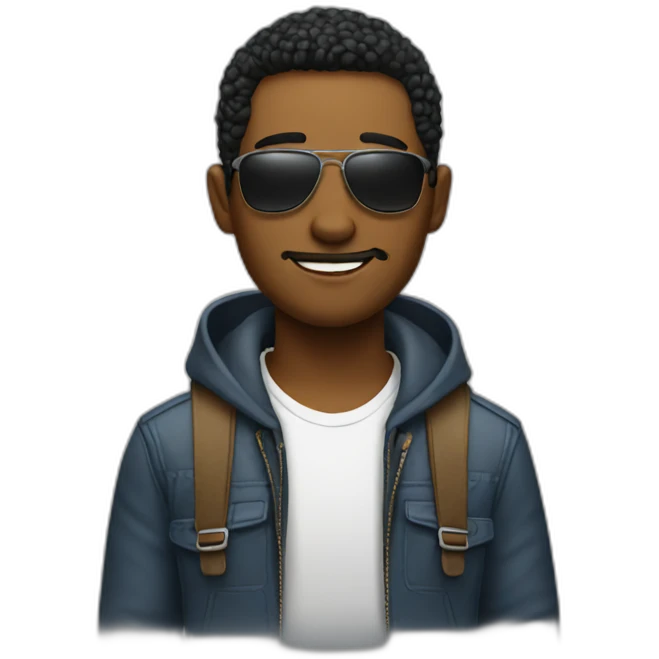 Cool guy emoji