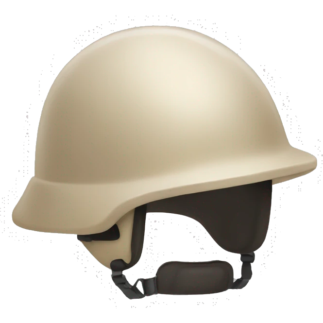 architecture helmet in beige  emoji