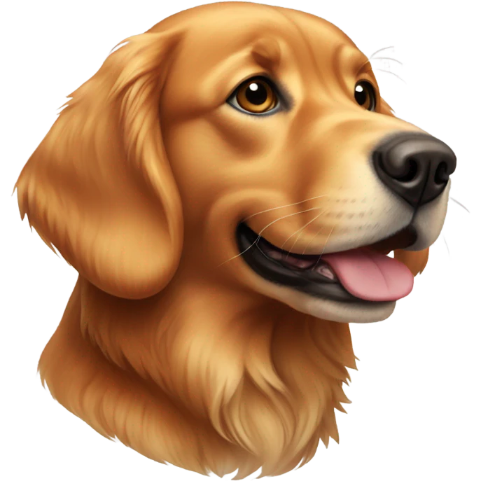 Red golden retriever  emoji