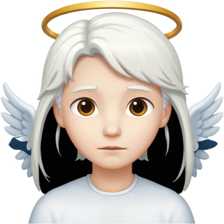 Angel with white hair  emoji
