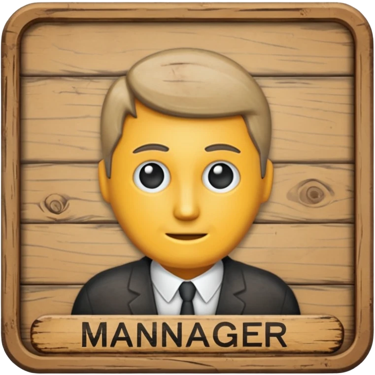 manager sign emoji