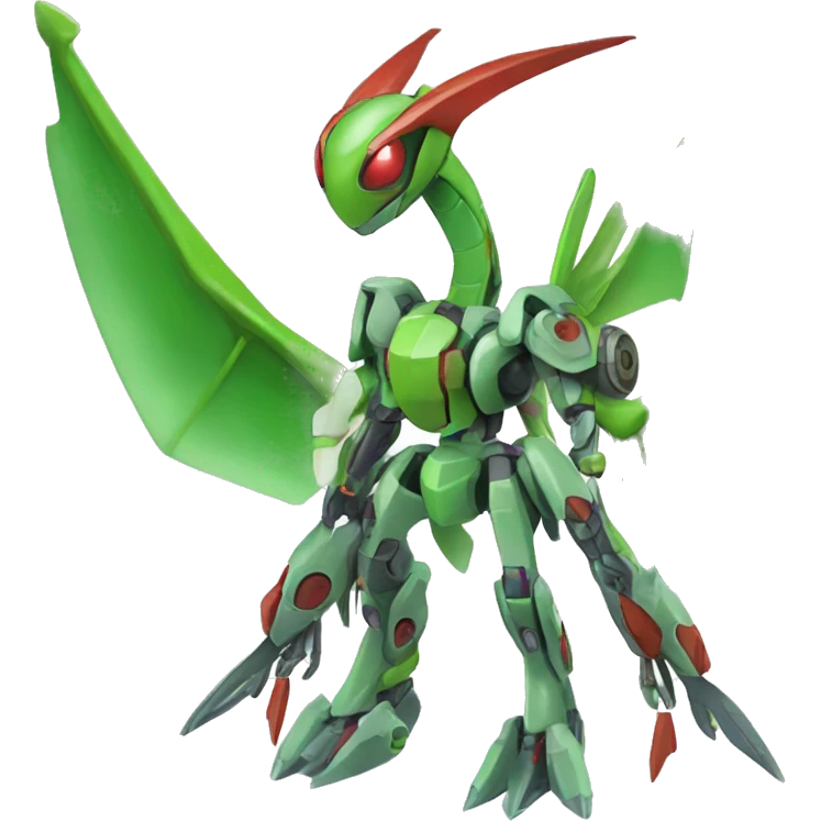 Mechanical Flygon-dragon-Bisharp-Medabot-Mecha full body emoji