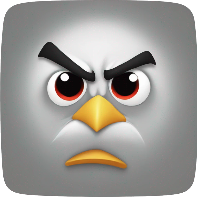 Angry bird emoji