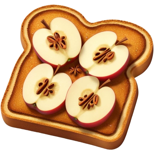cinnamon apple toast emoji