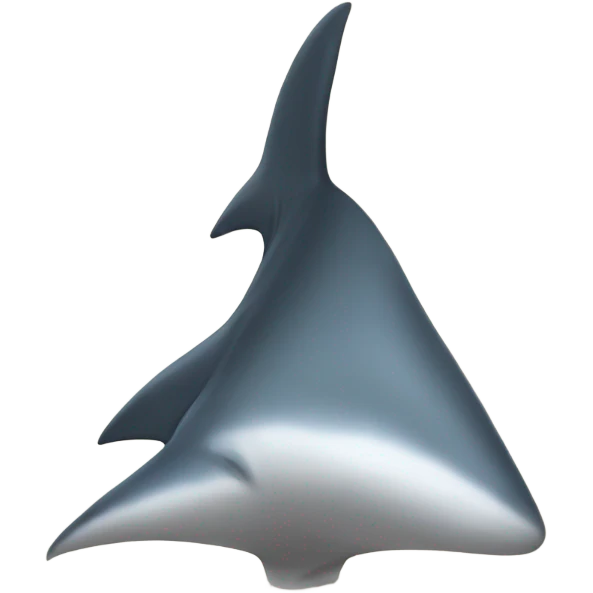 Shark dorsal fin emoji