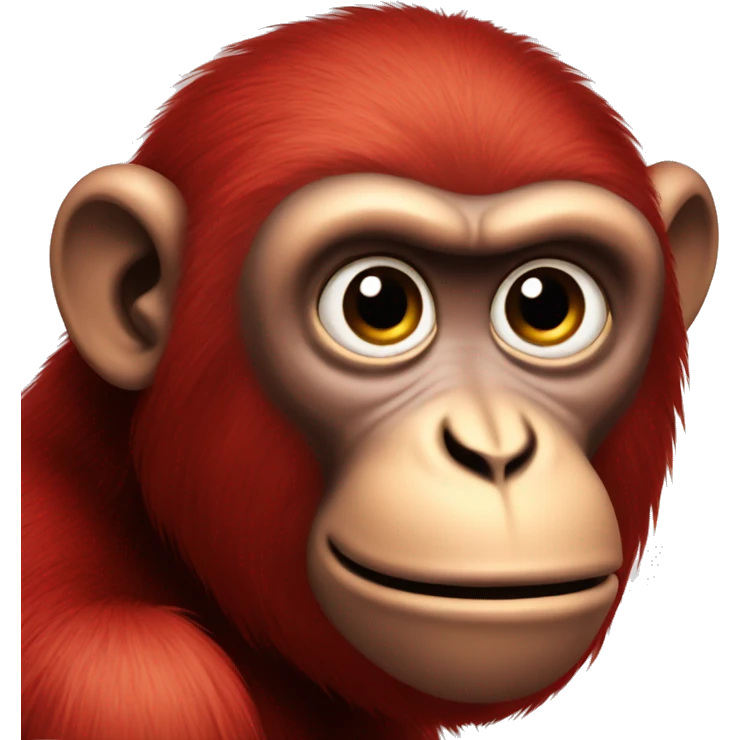 Red monkey emoji