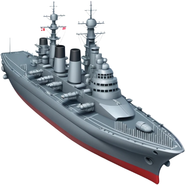 battleship arial view emoji
