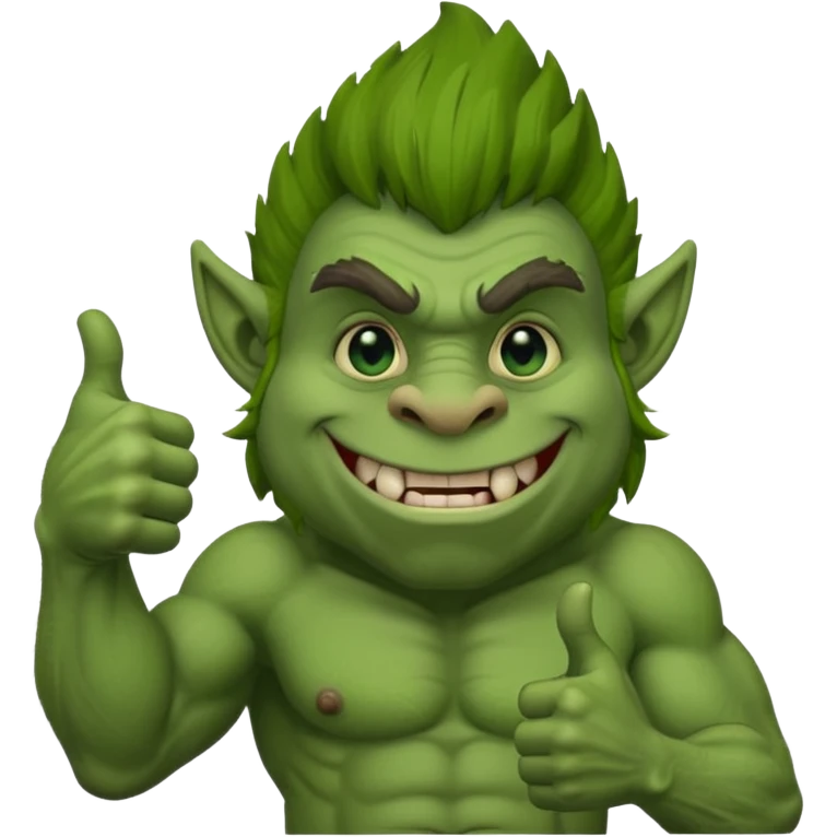 Troll with a thumbs up emoji