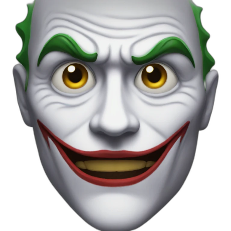 Realistic joker emoji