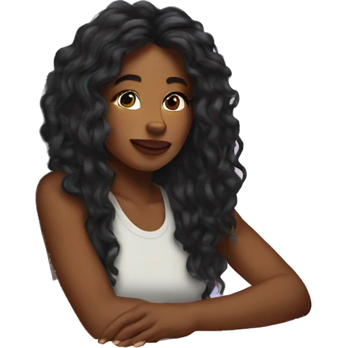Sza siting around computers  emoji