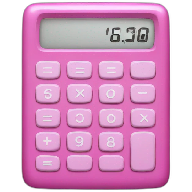 pink calculator emoji