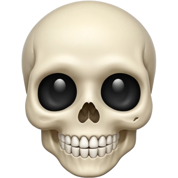Skull happy emoji
