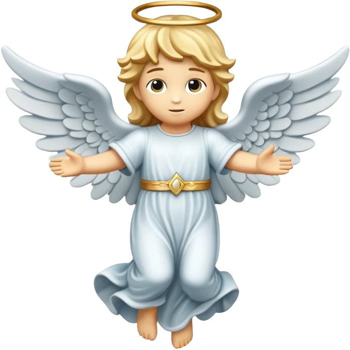 flying angel kid made in stone emoji