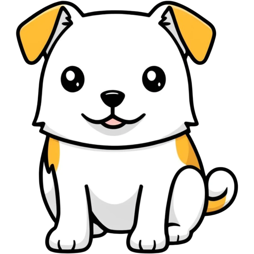Dog with an Omega symbol  emoji