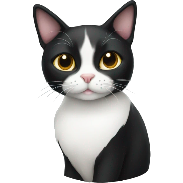 Tuxedo cat emoji