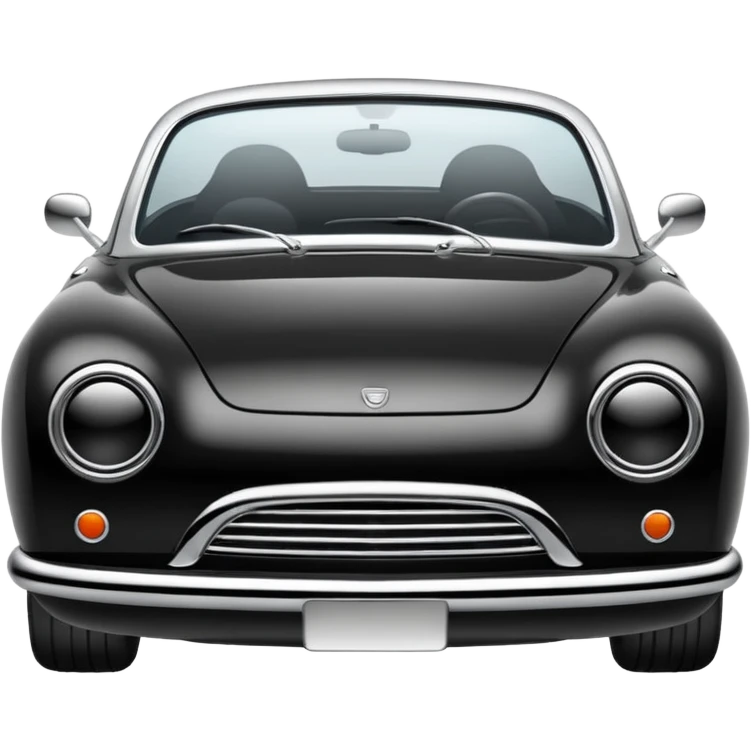 black and white car black chin emoji