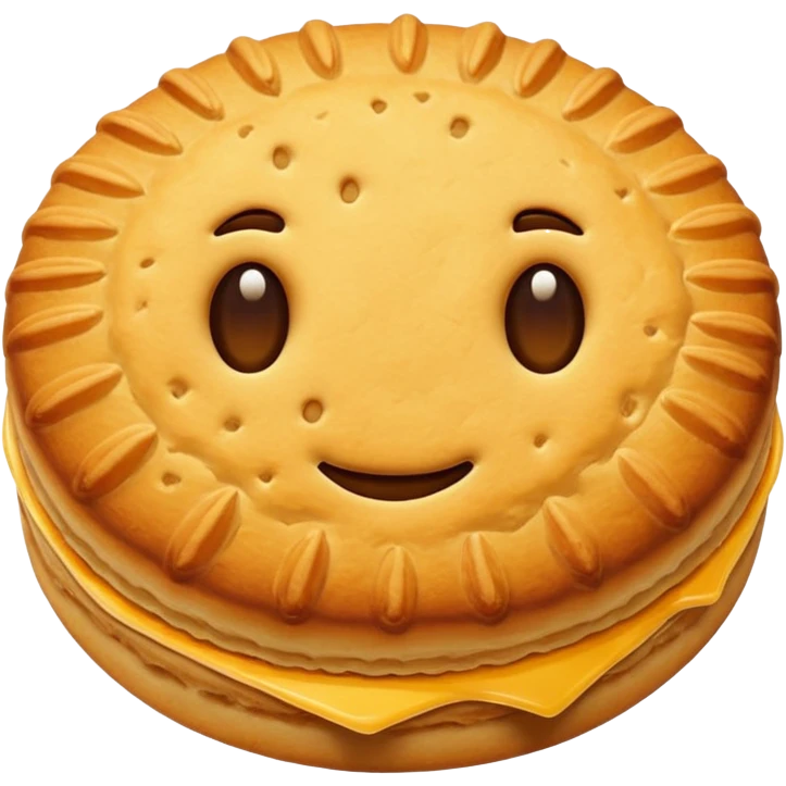Biscuit simple, sans visage  emoji