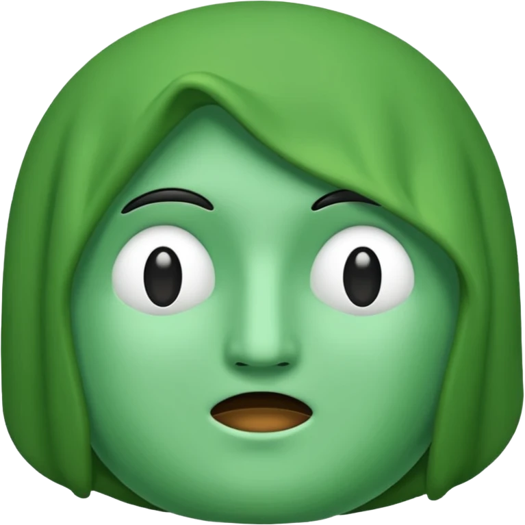 a green brocli with no face emoji