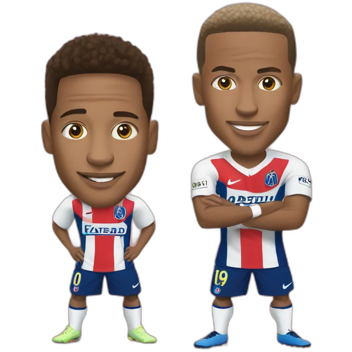 neymar and mbappé emoji