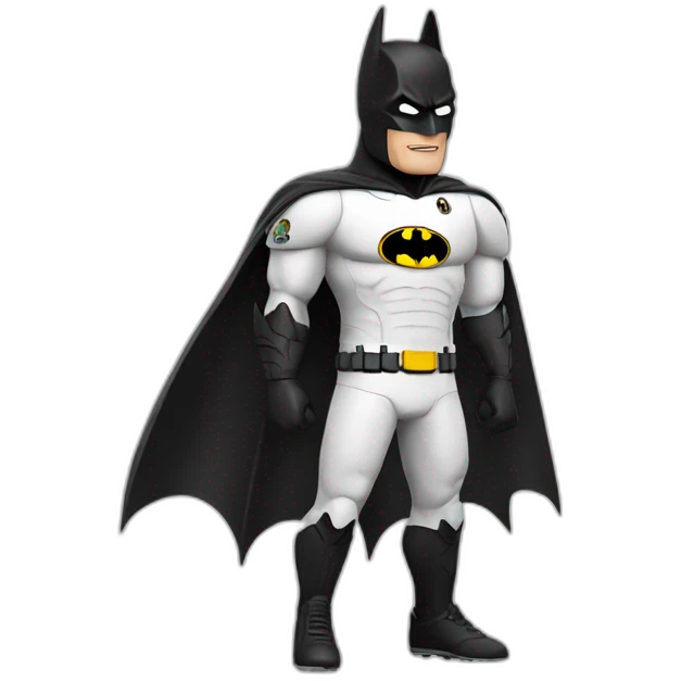 Batman with white Real Madrid jersey emoji