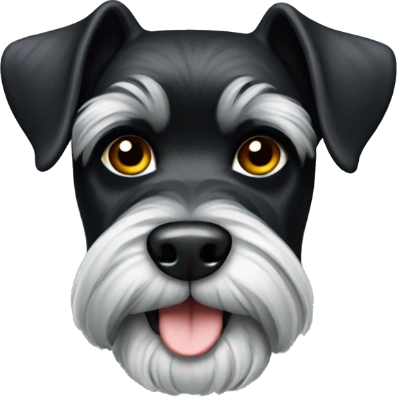 Black Schnauzer small emoji