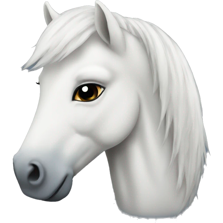 white pony emoji
